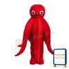 Cartoon Red Octopus Mascot Costume