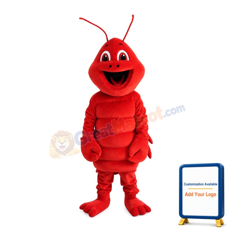 Tall Red Ant Mascot Costume