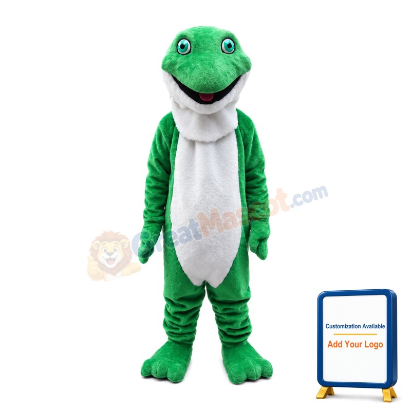 Crafty Snake With Green Eyes Mascot Costume