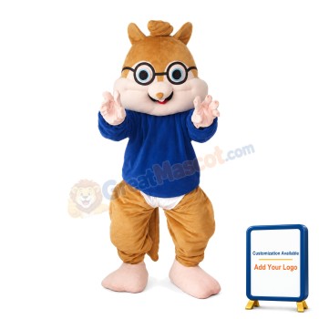 Naughty Cute Chipmunk Brothers Mascot Costume