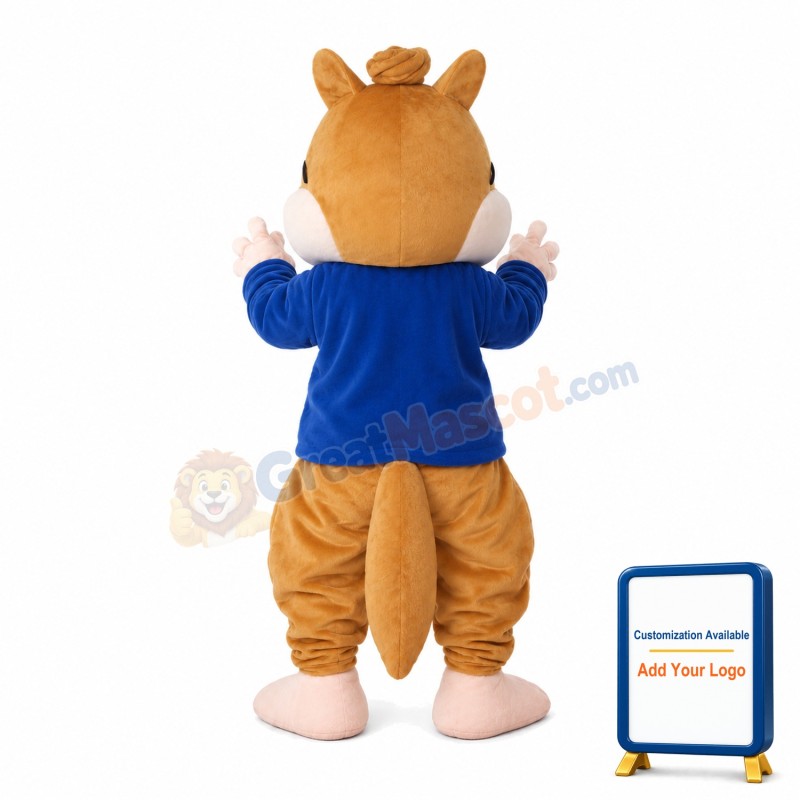 Naughty Cute Chipmunk Brothers Mascot Costume