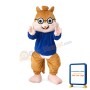 Naughty Cute Chipmunk Brothers Mascot Costume