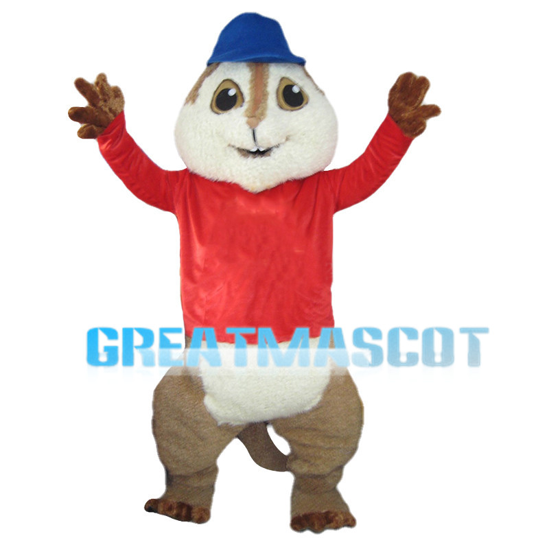 Naughty Cute Chipmunk Brothers Mascot Costume