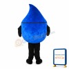 Blue Raindrop With Sunglasses Mascot Costume
