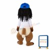 Rock Chipmunk With Dirty Braid Mascot Costume