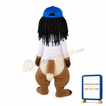 Rock Chipmunk With Dirty Braid Mascot Costume