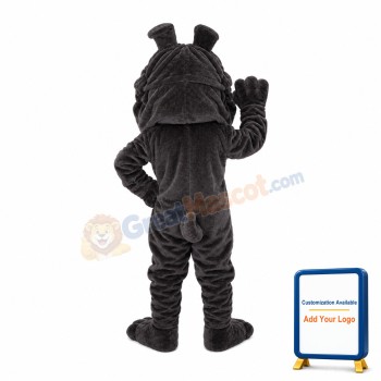 Dark Grey Shar Pei Mascot Costume