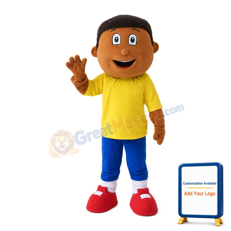 Beckoning Black Boy Mascot Costume