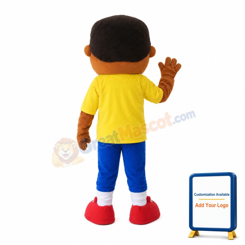 Beckoning Black Boy Mascot Costume