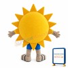 Brilliant Sun With Sunglasses Mascot Costume