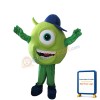 Green Monocular Mascot Costume