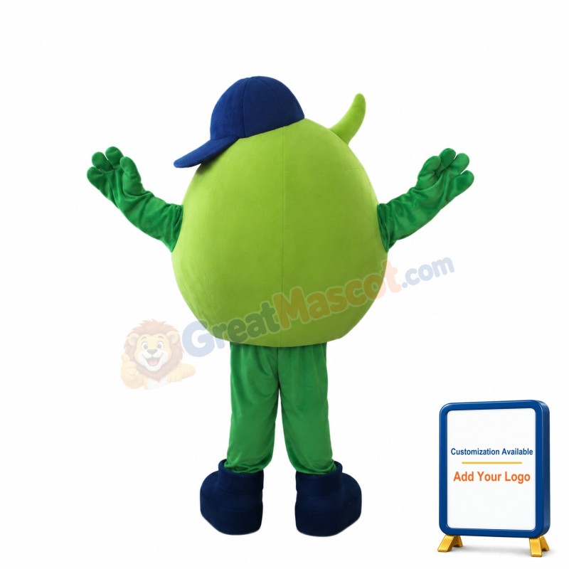 Green Monocular Mascot Costume
