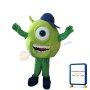 Green Monocular Mascot Costume