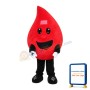 Cartoon Red Raindrop Mascot Costume