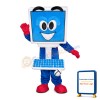 Blue Computer With Mouse Mascot Costume
