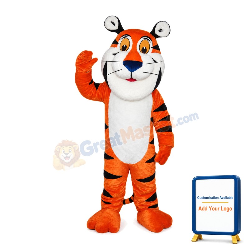 Orange Fat Jumping Tiger Mascot Costume