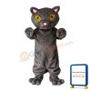 Grey Cat With Yellow Eyes Mascot Costume