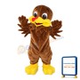 Bright Eyes Brown Bird Mascot Costume