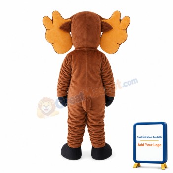 Adult Brown Moose Mascot Costume