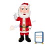 Santa Claus With White Beard Mascot Costume