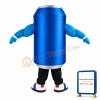 Blue Can With Sunglasses Mascot Costume
