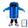 Blue Can With Sunglasses Mascot Costume