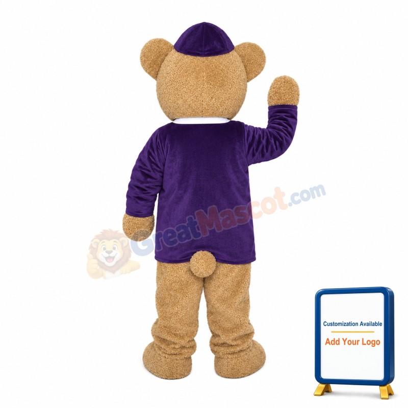 Lovable Brown Teddy Bear Mascot Costume