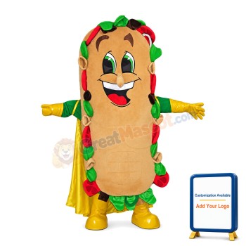 Long Vegetable Sandwich Mascot Costume