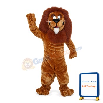 Strong Adult Lion Mascot Costume