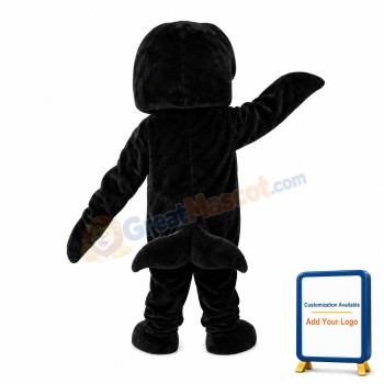 Black & White Dolphin Mascot Costume