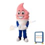Pink Ice Cream Cone Mascot Costume