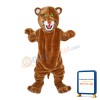 Small Eyes Brown Tiger Mascot Costume