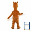 Brown Horse With Blue Eyes Mascot Costume