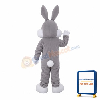 Basic Grey Rabbit Mascot Costume
