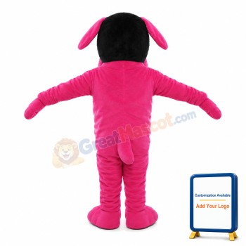 Funny Pink Dog Mascot Costume