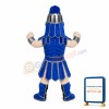 Blue Fighting Soldier Mascot Costume
