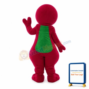 Pink & Green Dragon Mascot Costume