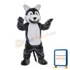 Grey & White Wolf Mascot Costume