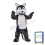 Grey & White Wolf Mascot Costume
