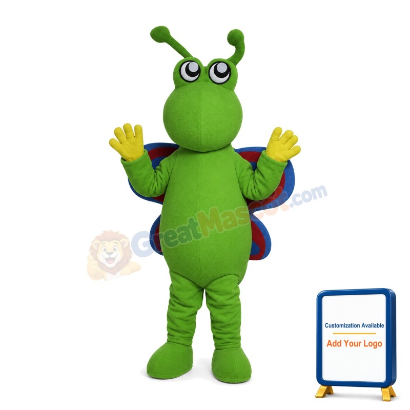 Green Butterfly Mascot Costume