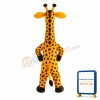 Naughty Yellow & Brown Giraffe Mascot Costume