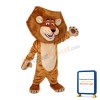 Laughing Brown Lion Mascot Costume