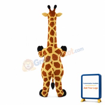 Giraffe With Long Neck Mascot Costume