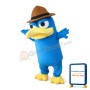 Long Body Blue Bird Mascot Costume