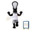 Black Racket Mascot Costume