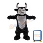 Powerful Black & Grey Bull Mascot Costume