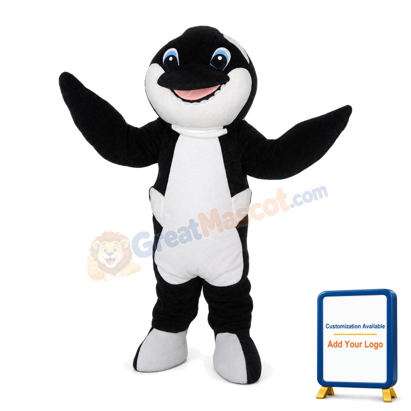 Blue Eyes Dolphin Mascot Costume