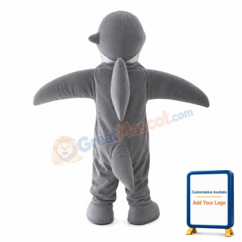 Grey Whale Mascot Costume