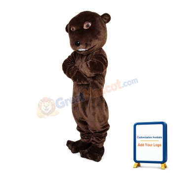 Whole Brown Beaver Mascot Costume