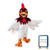 Lively Chicken With Brown Head Mascot Costume
